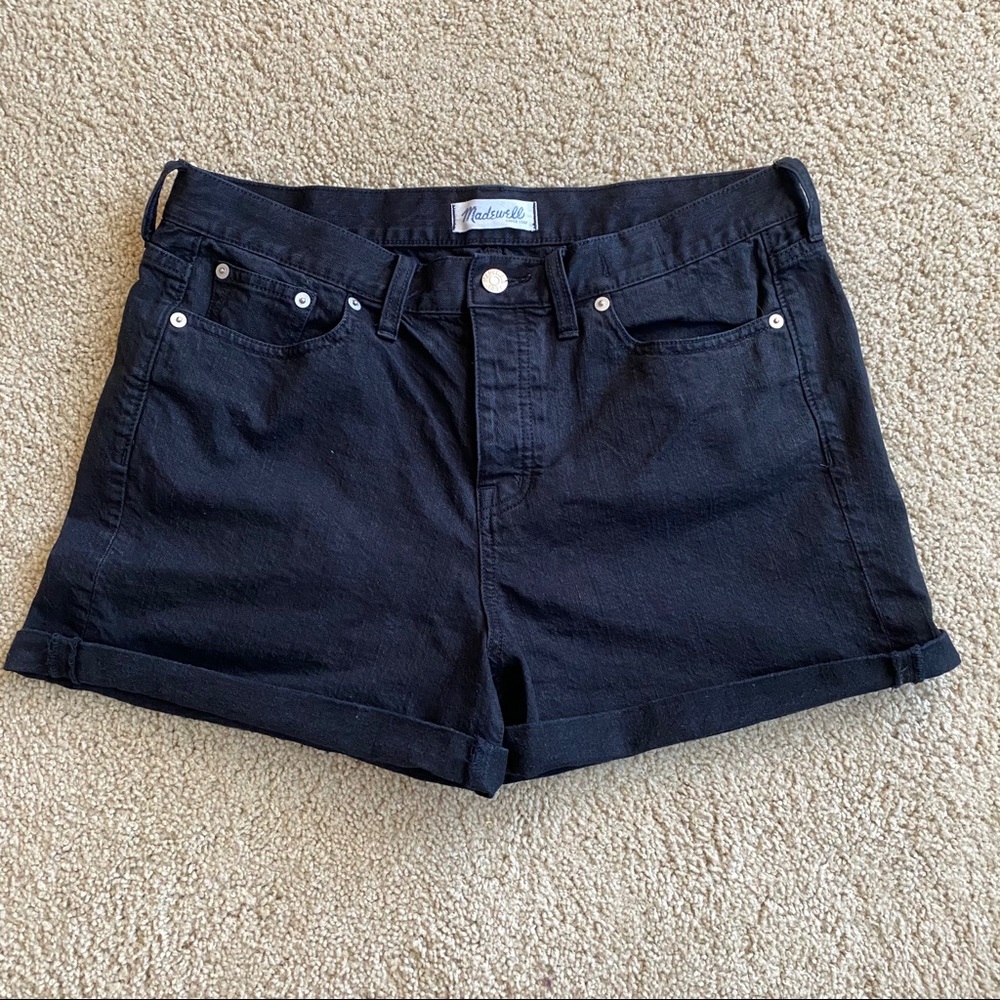 Madewell Black Jean Shorts
